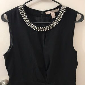 Pearl lined cocktail dress